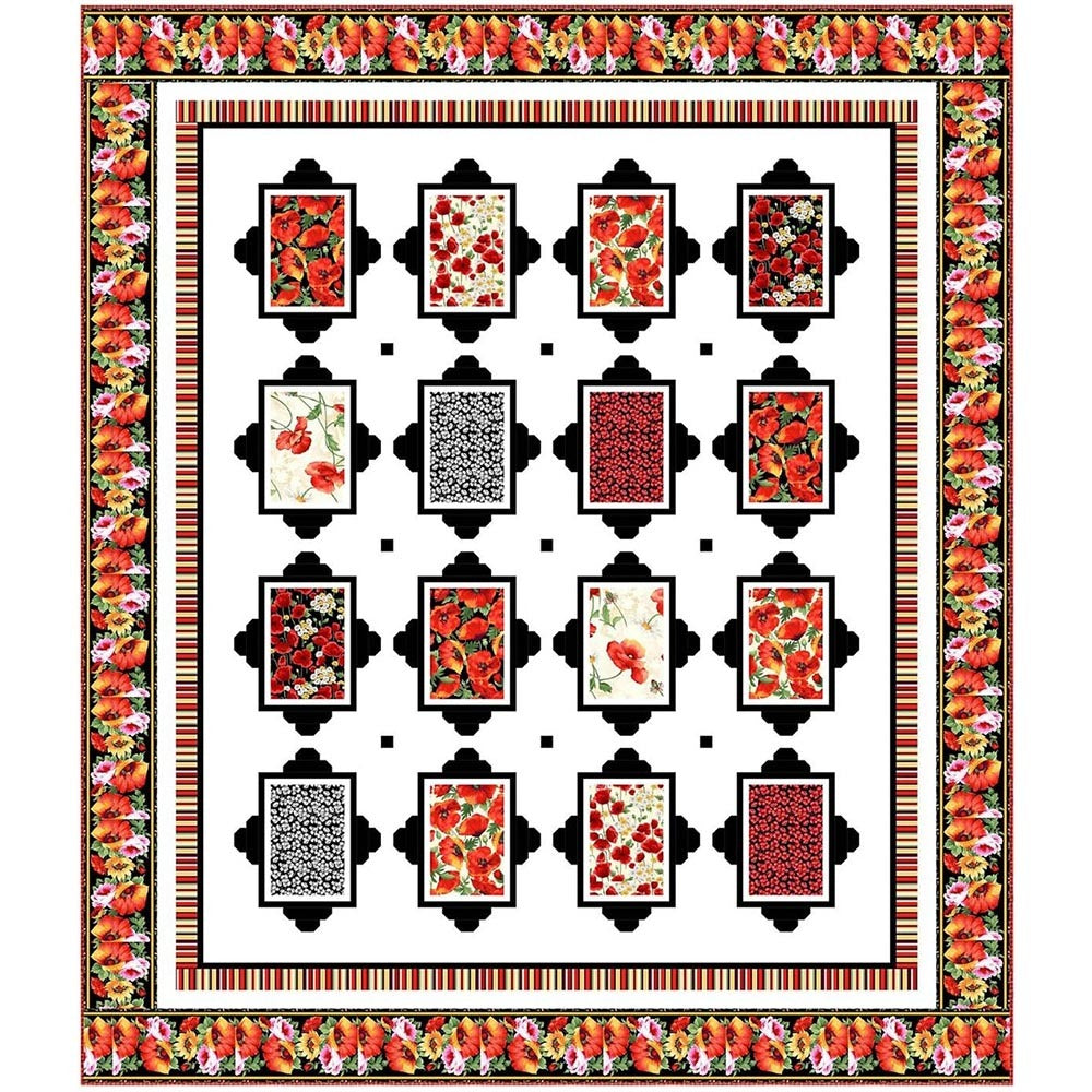 Michael Miller Fabrics Picturesque Blooms Quilt - Downloadable PDF