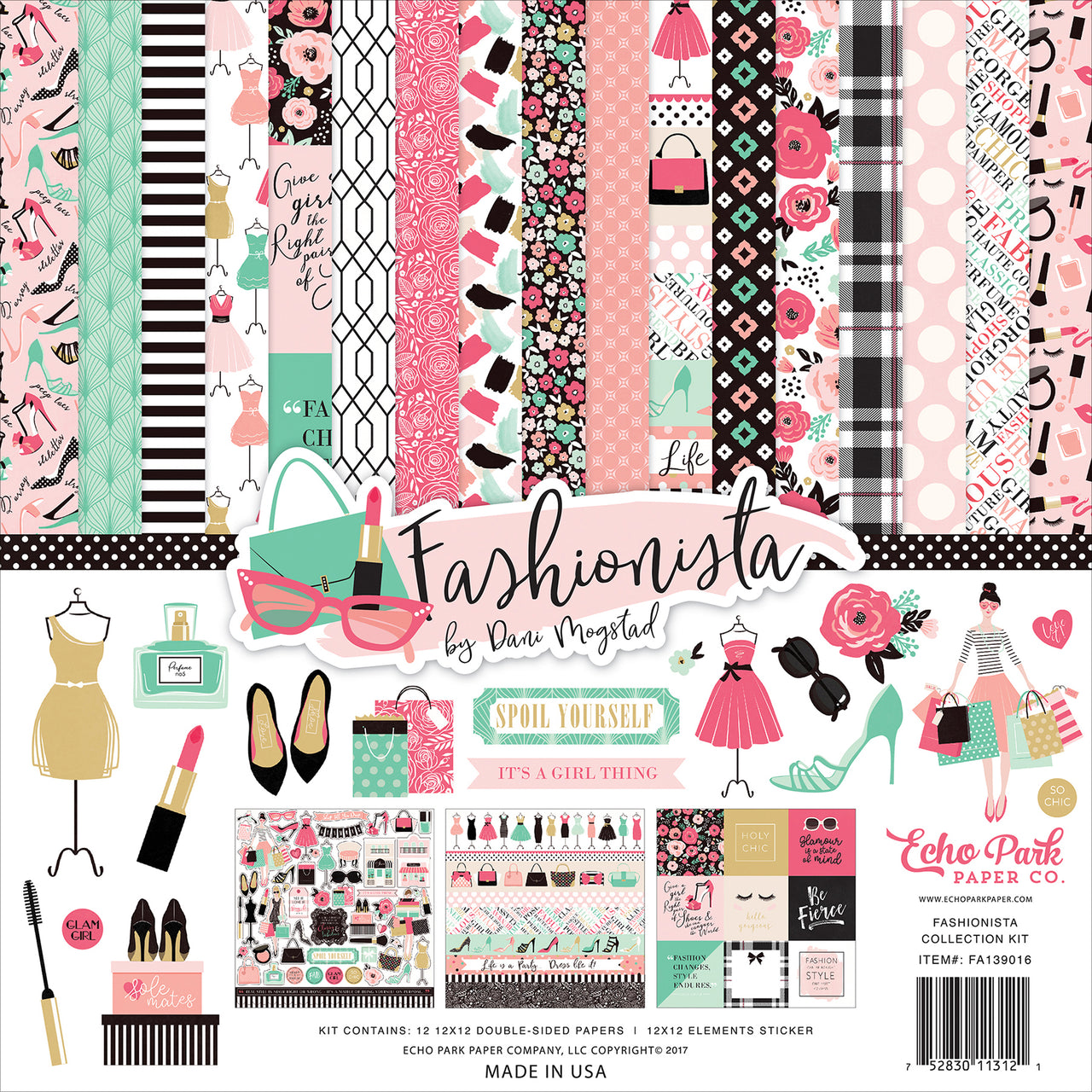 Echo Park Paper Echo Park Collection Kit 12"X12" - Fashionista