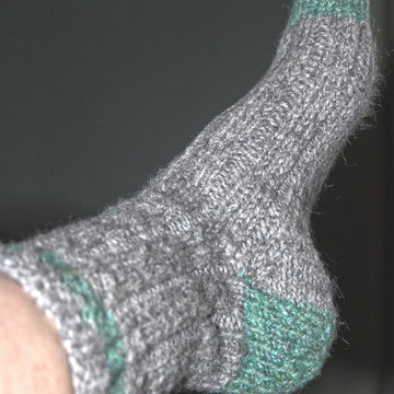 Striped Worsted Boot Socks