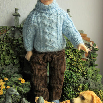 1:12th scale Aran sweater 10