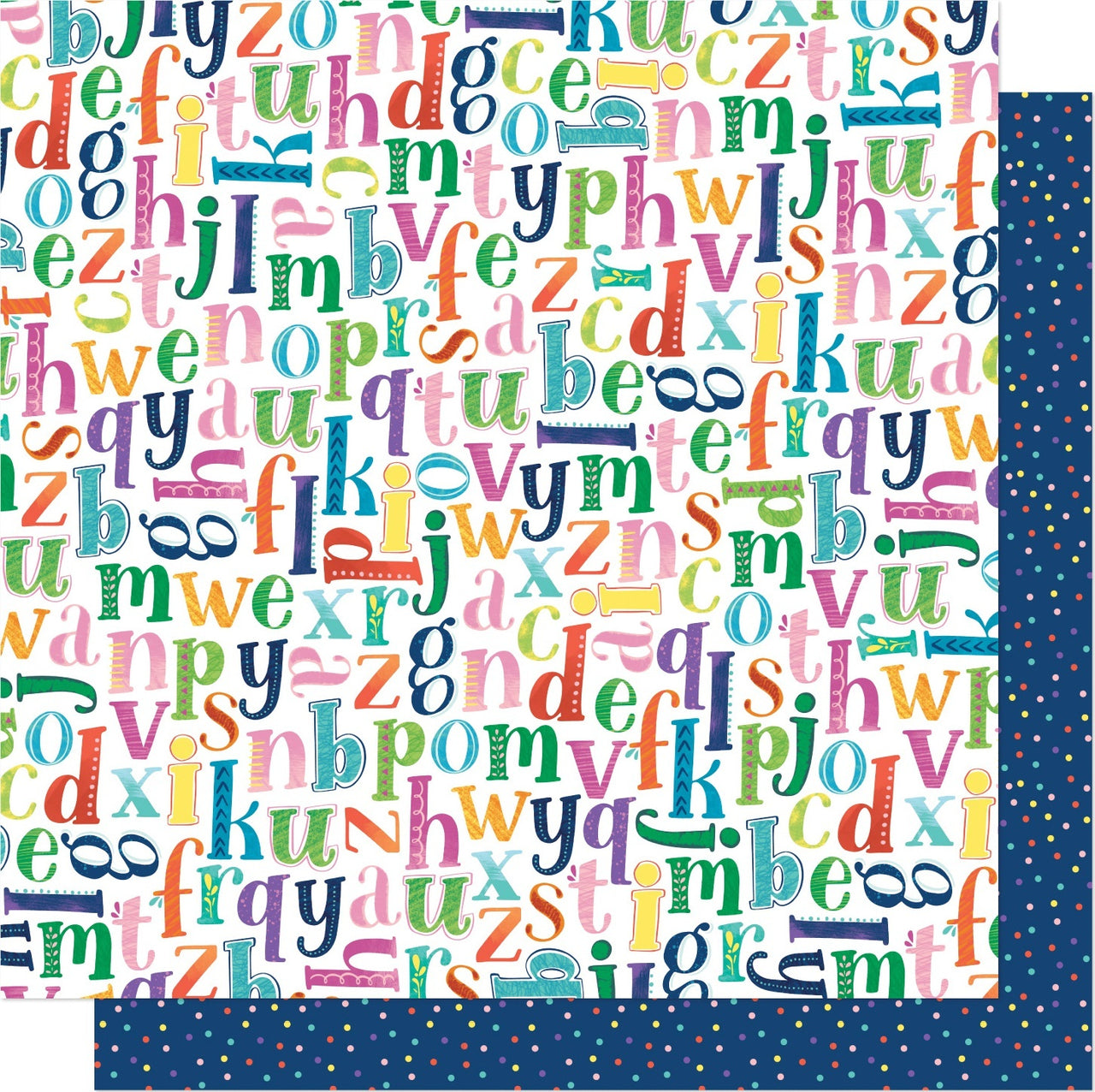 American Crafts Shimelle Never Grow Up Double-Sided Cardstock 12"X12" 25/Pkg - Pick A Letter