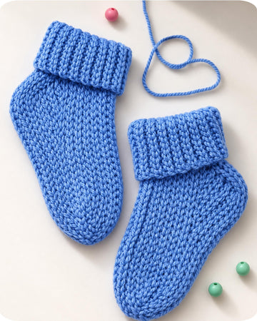 Children’s adjustable size crochet socks pattern S12