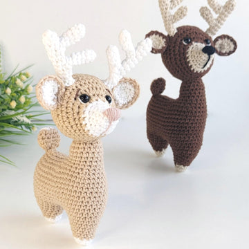 Deer crochet pattern, Christmas reindeer amigurumi pattern