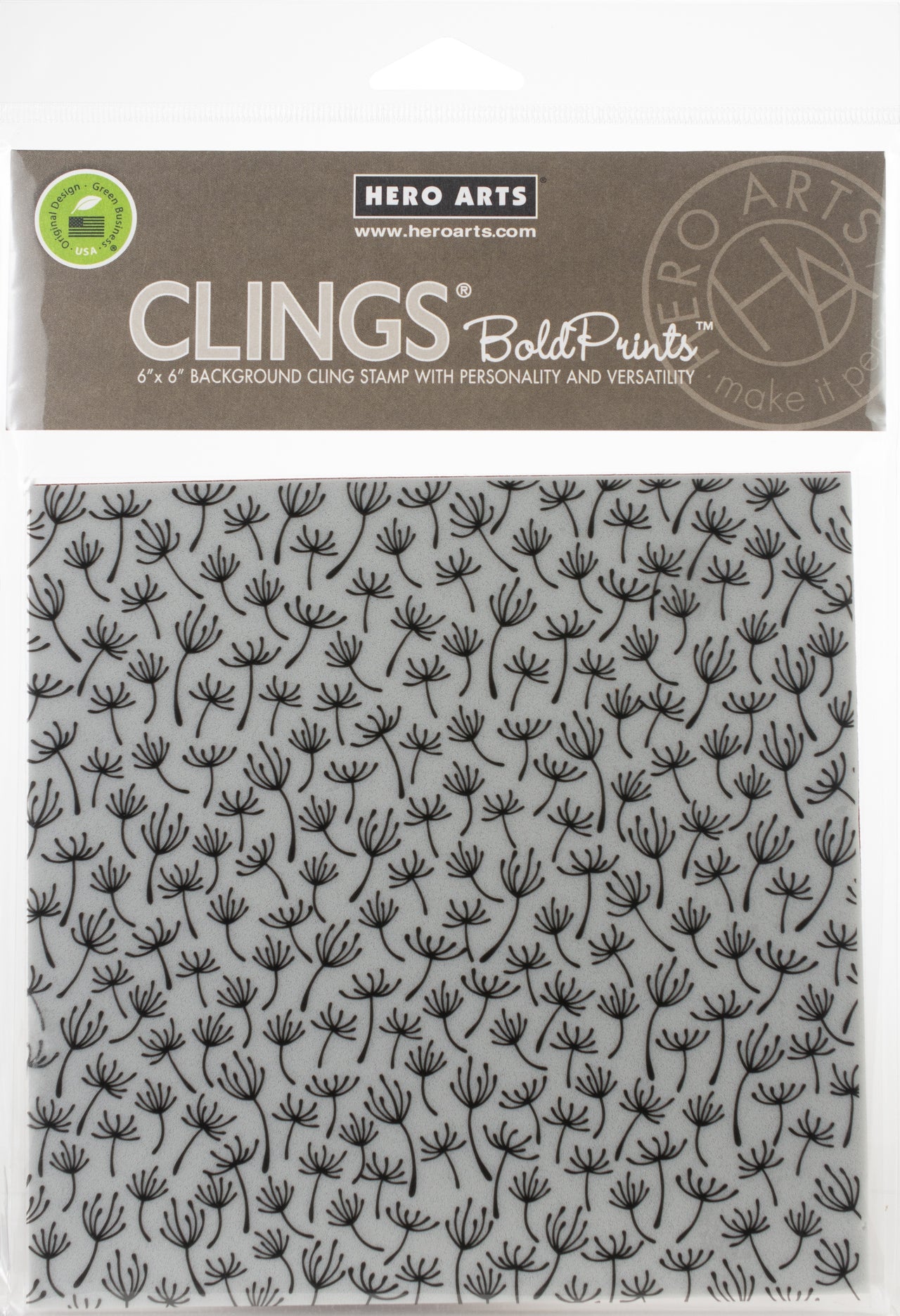 Hero Arts Cling Stamps 4.5"X5.75" - Blowing In The Wind Bold Prints