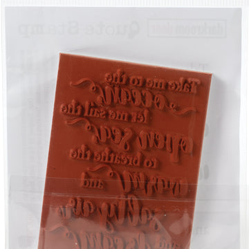 Darkroom Door Quote Cling Stamp 3.3"X2.3" - Open Sea