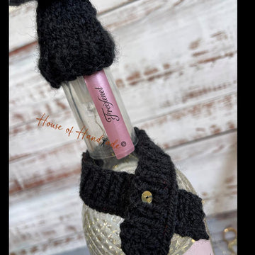Graduation Chocolate Orange Cover and Bottle Topper Set Knitting Pattern