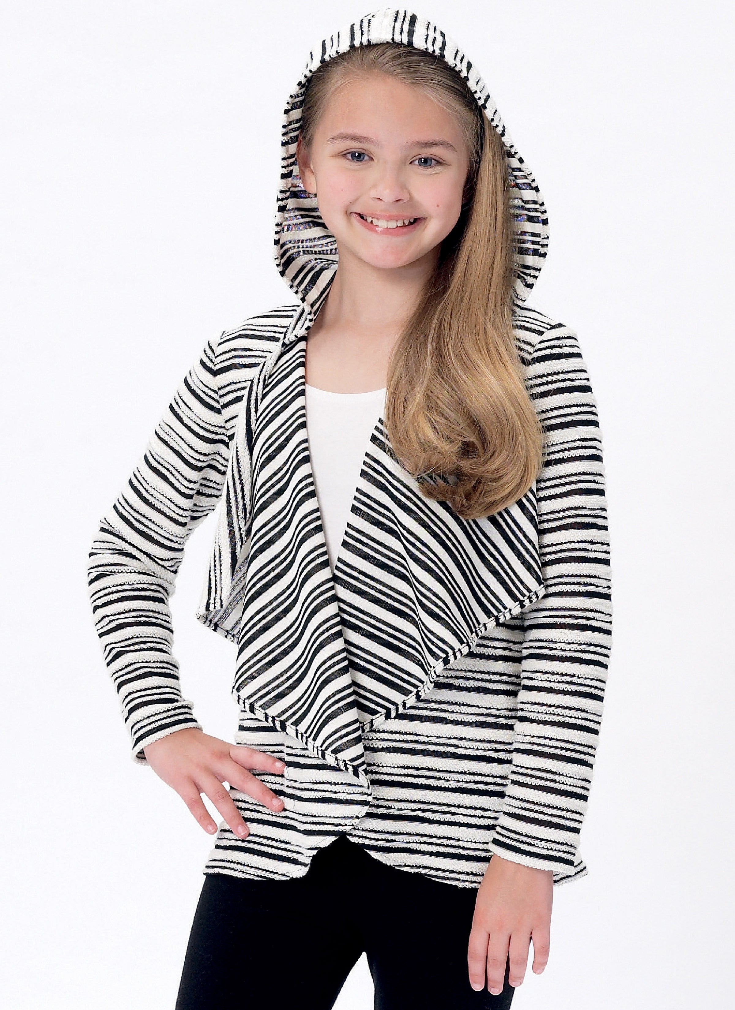 McCall's Girls' Shawl Collar Vest and Cardigans M7427 - Sewing Pattern