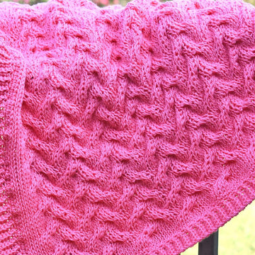 Wandering Cables Baby Blanket