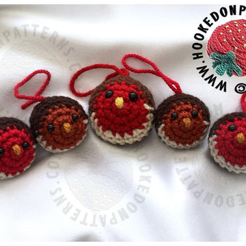 Robin Xmas Tree Baubles