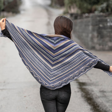 Teoline Shawl in Viking Nordlys - Downloadable PDF