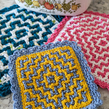 Bullseye Woven Hot Pad & Coaster