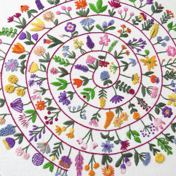 Round and Round the Garden Hand Embroidery Pattern