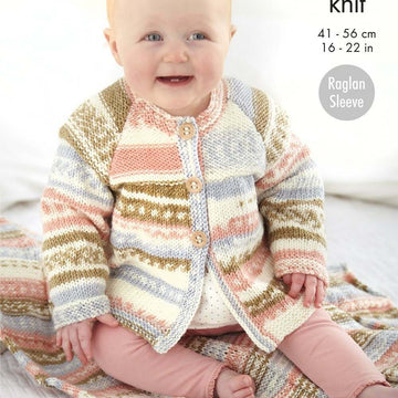 Children Sweater and Blankets in King Cole Cherished DK - P6183 - Leaflet