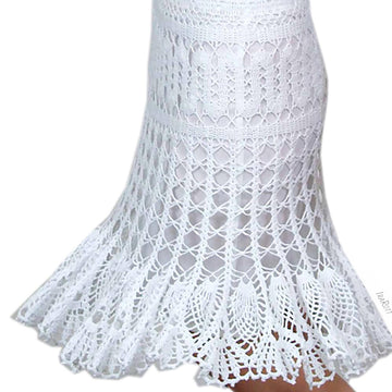 Bruges Waves Pineapple Lace Skirt