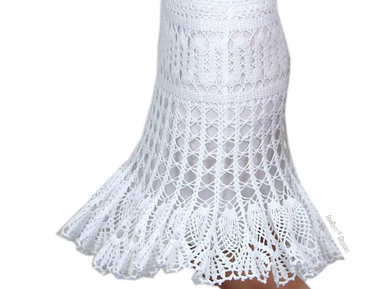 Bruges Waves Pineapple Lace Skirt