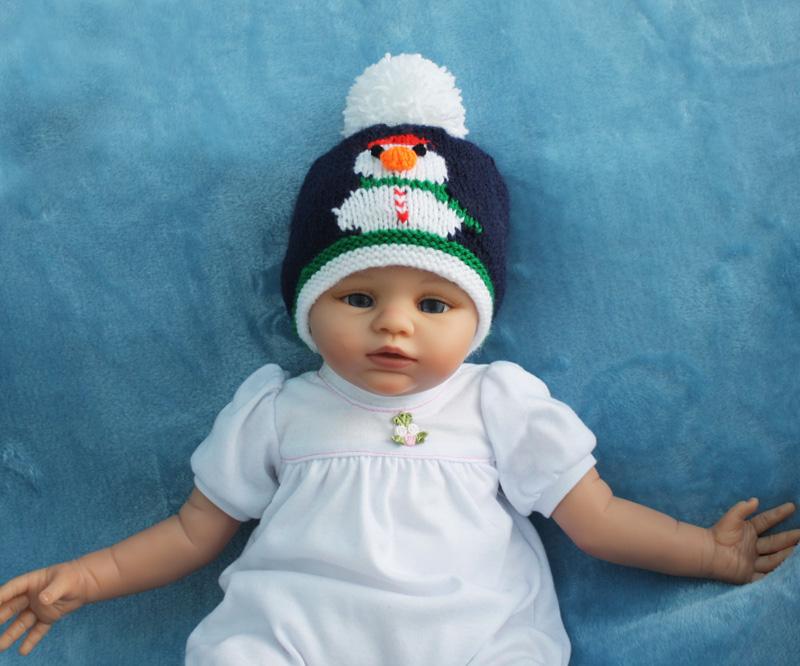 Snowman Hats DK Knitting Pattern P1 — Elizabeth Primrose Patterns