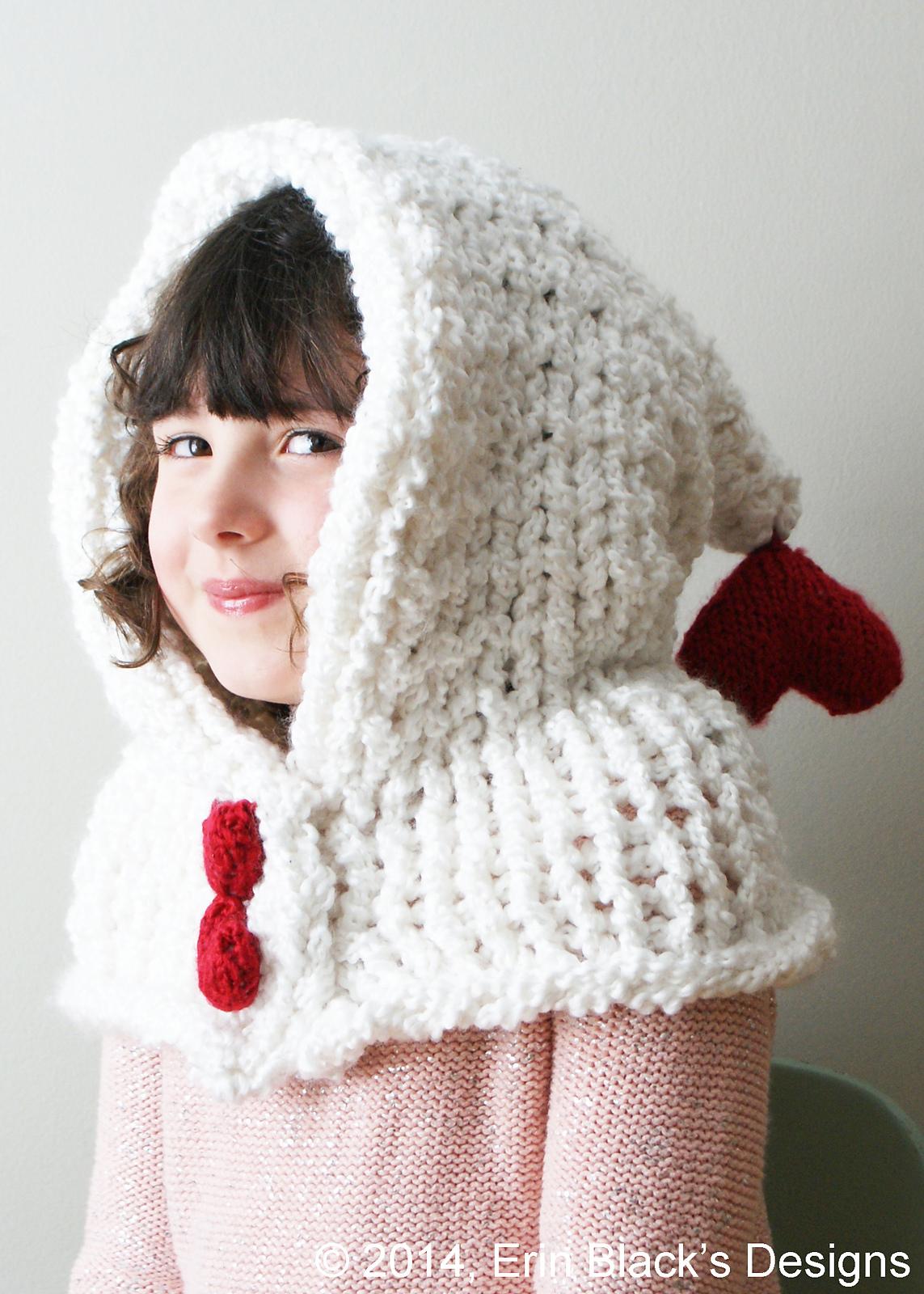 Chunky Heart Hood (hat022)