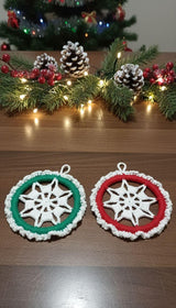 Christmas Wreath Crochet Pattern – 4 Languages | PDF