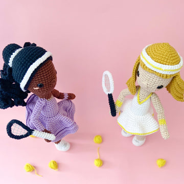 CHRIS AND SERENA THE TENNIS PLAYERS - CROCHET AMIGURUMI PATTERN