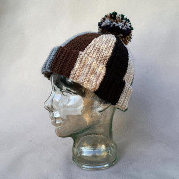 Scrap Yarn Bobble Beanie