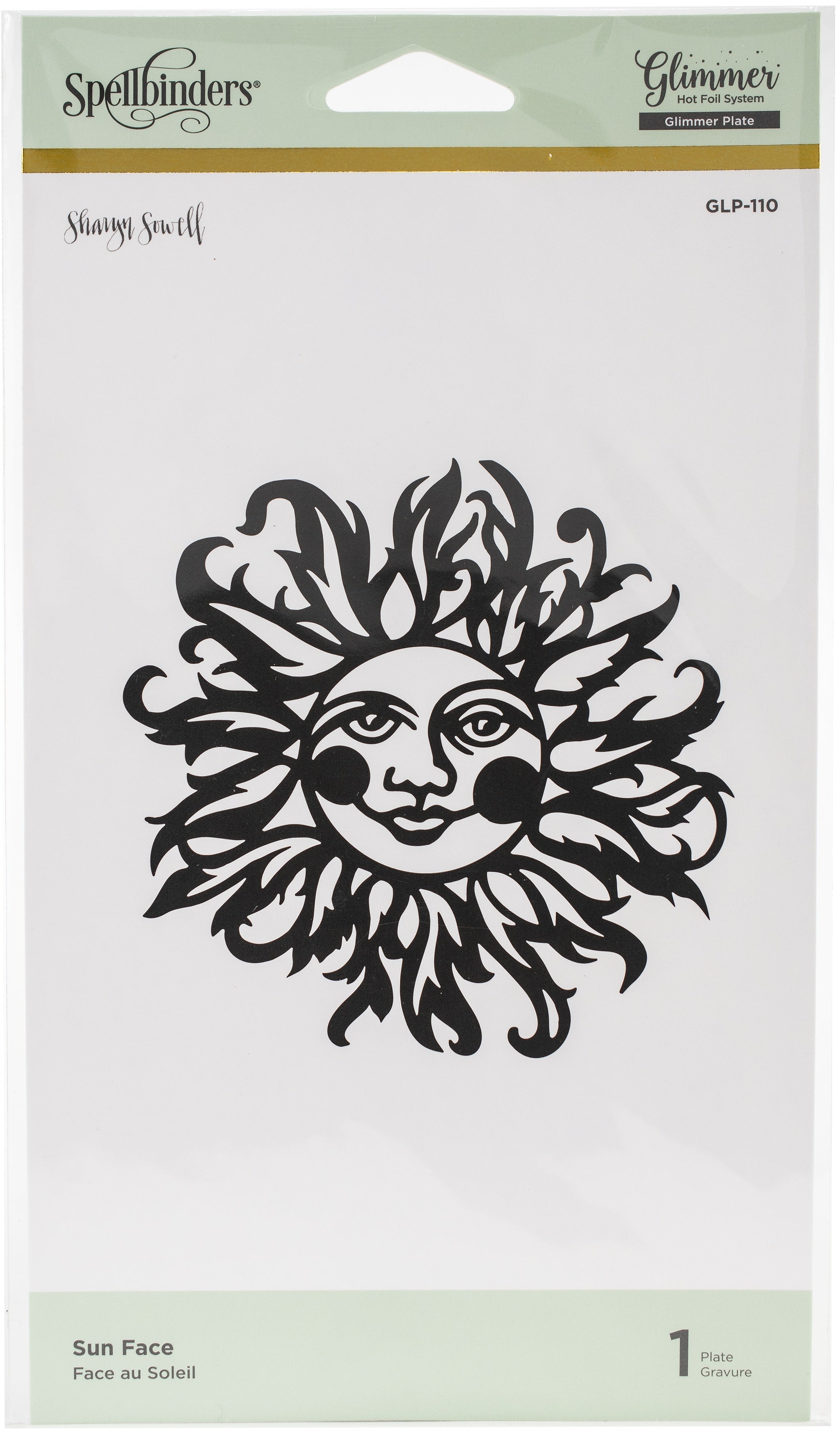 Spellbinders Glimmer Hot Foil Plate - Sun Face