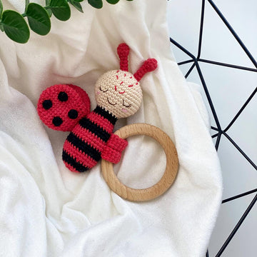 Baby teether toys Bee and Ladybug