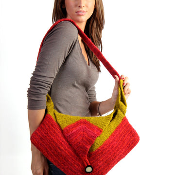 Soho Felted Bag in Malabrigo Worsted