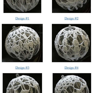 Large Lace Covered Ornaments