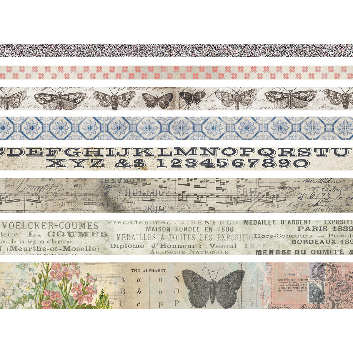 Advantus Idea-Ology Design Tape 8/Pkg - Butterfly