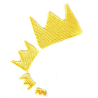Frog prince crown applique