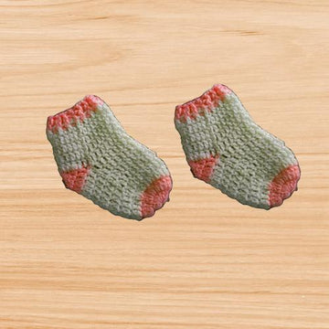 Crochet baby socks 6 -12 months