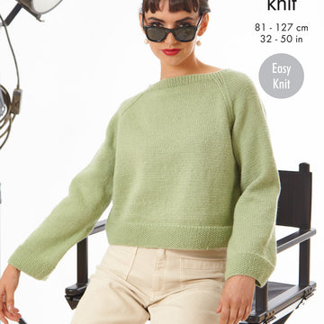 Sweaters in King Cole Merino Blend DK - 6366 - Leaflet