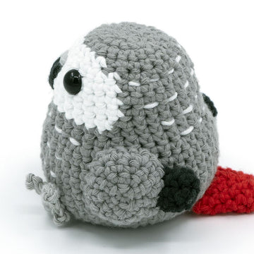 Amigurumi African Grey Parrot