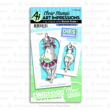 Art Impressions Twisters Stamp & Die Set - Llama Twist