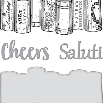 Spellbinders Stamp & Die Set - Wine Corks