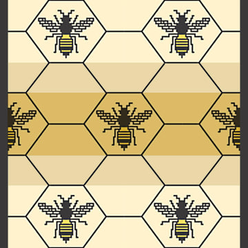 Honeycomb Bee Hive Blanket