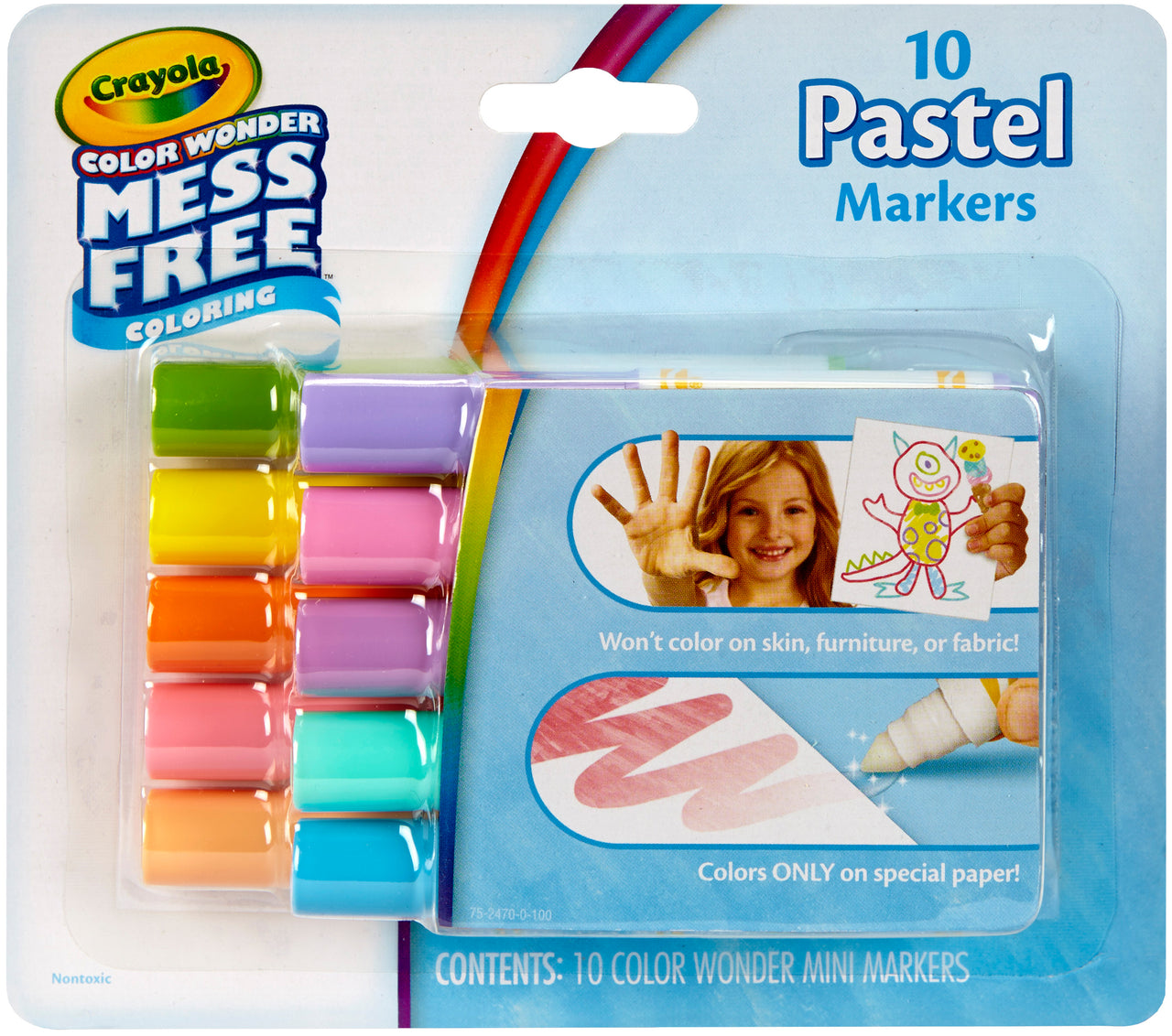 Crayola Color Wonder Mini Markers - [pastels 10/Pkg