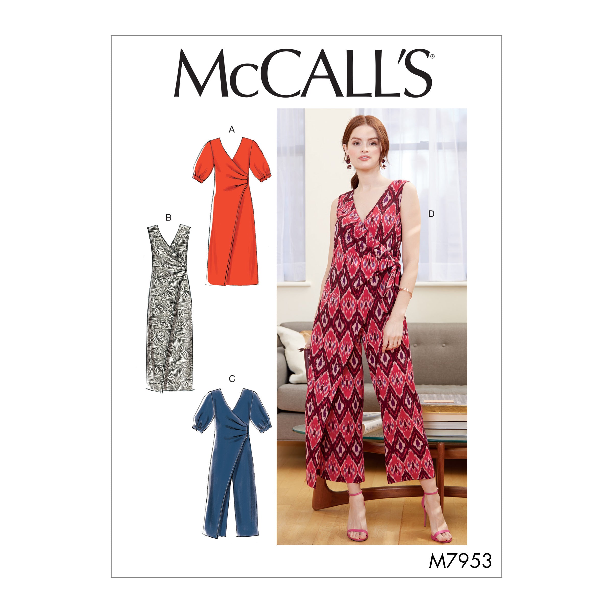 McCall's Misses' Dresses and Jumpsuits M7953 - Sewing Pattern