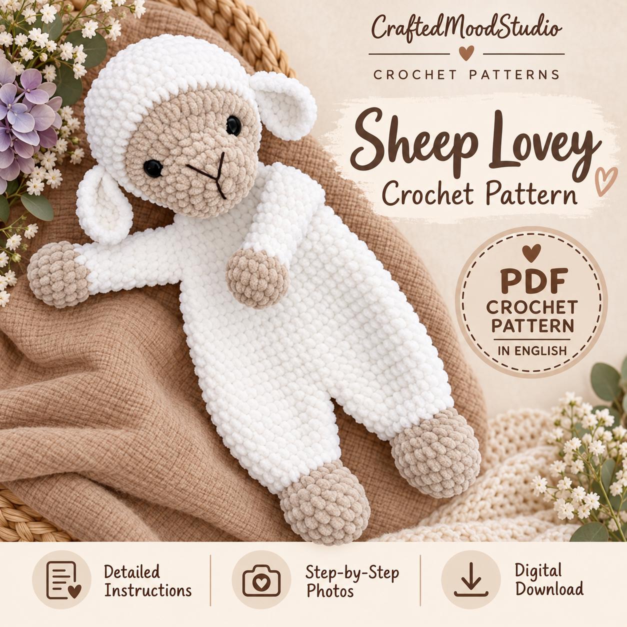 Sheep Lovey Crochet Pattern