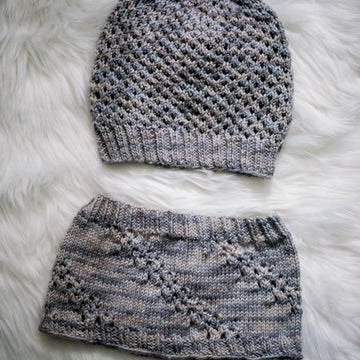 Moonlight Waterfall Hat and Cowl