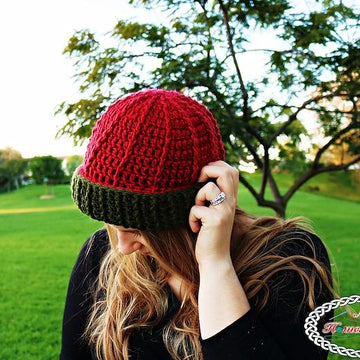 Reversible Textured Slouchy Beanie