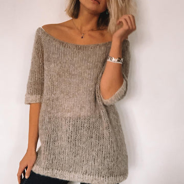 Simple Sweater "Alpaca Silk"