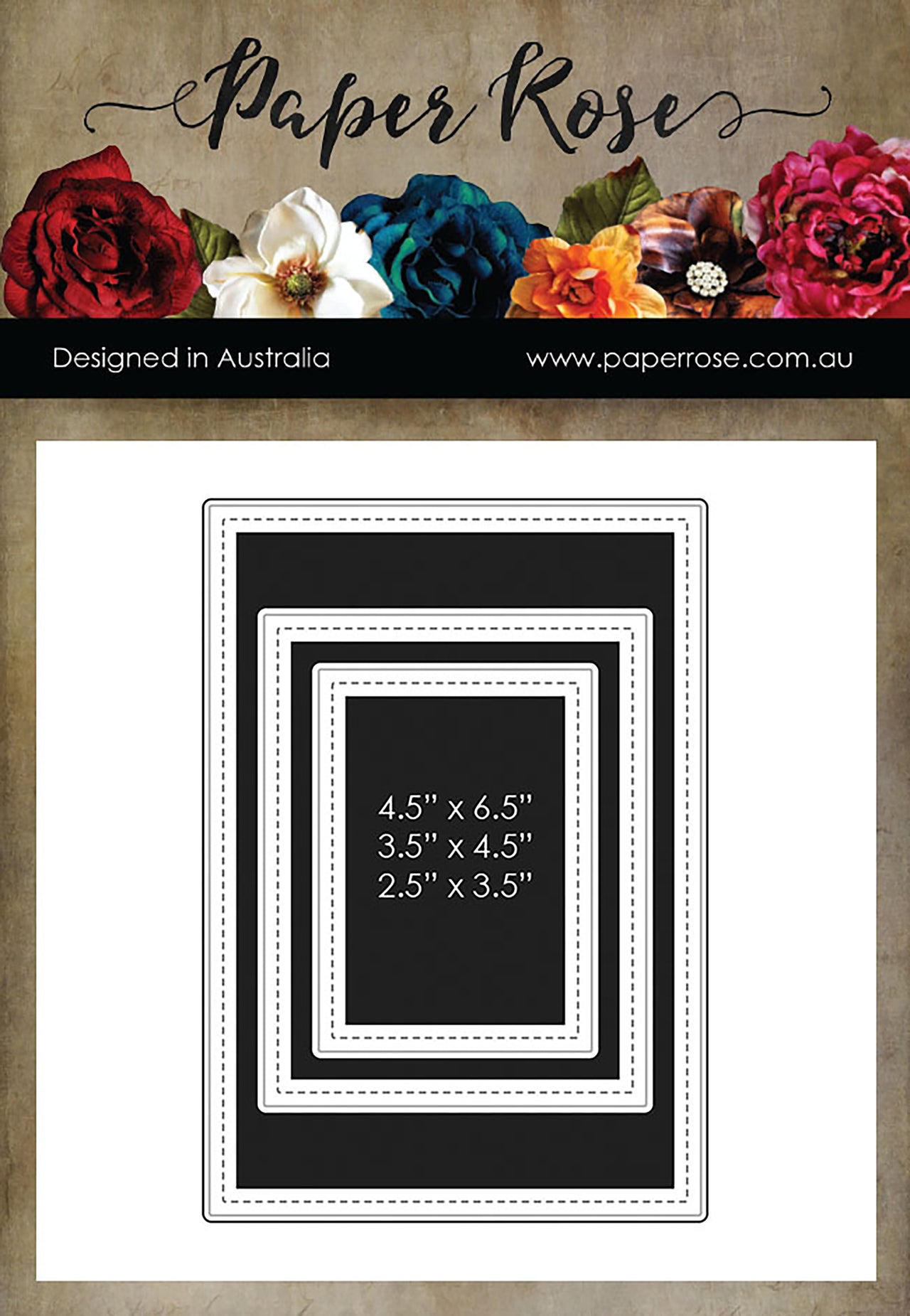 Paper Rose Dies - Stitched Scrapbooking Set