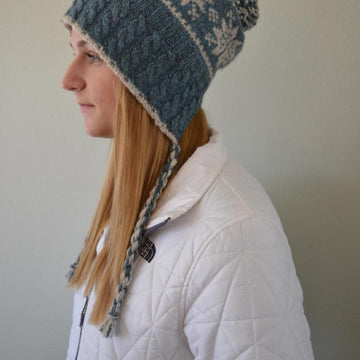 Split Back Snowflake Hat