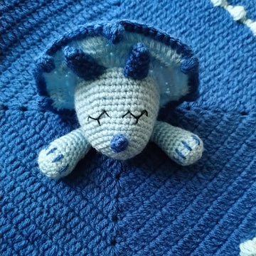 Triceratops Lovey Comfort Blanket
