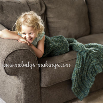 Mermaid Tail Blanket ~ Crochet Version