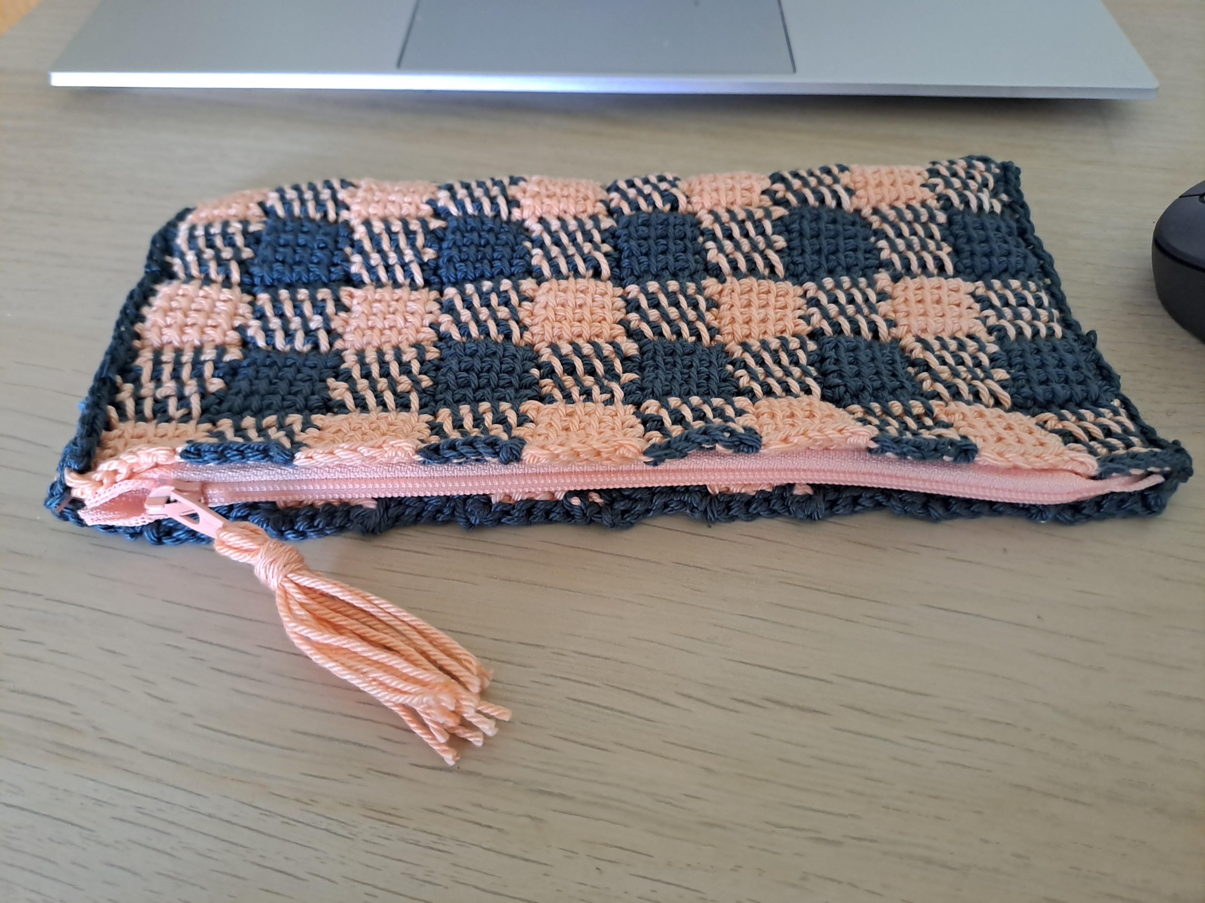 Gingham Pencil Case