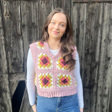 Chunky Granny Square Tank Top