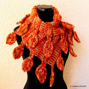 Chunky Scarf "Autumn Leaves"