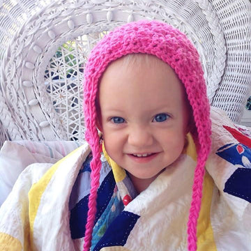 Texture Weave Baby Bonnet